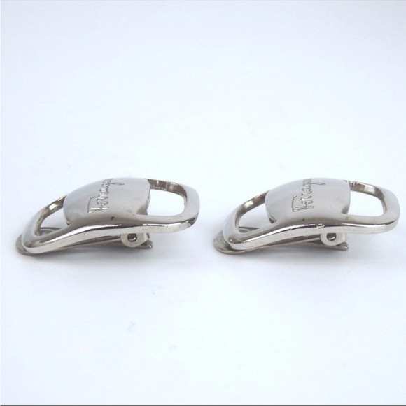 Ferragamo silver tone earrings - Picture 2 of 3